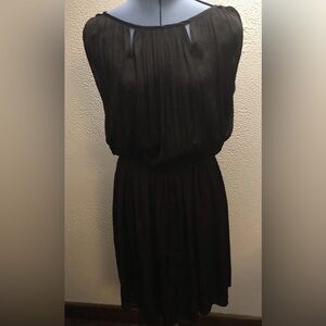 Kenneth Cole Elegant Black Maxi Elastic Waist Dress Small NWT